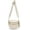beige, variant on Women's Trendy Nylon Crossbody Bum Bag - Plus Size Fanny Pack Sling Belt Bag (Beige White Grid/Kelly Green), 3-Zipper Compartments
