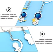 KONTONTY 2-Pack Astronaut Space Keychains Alloy Metal Back to School Accessories