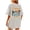 C-Light Gray320, variant on Oversized Tshirts For Women Beach Graphic Tee Tropical Printed Crew Neck Drop Shoulder Baggy Streetwear Soft Tops