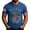 Royal Blue, variant on LNZGNM Men's 250 Anniversary USA Shirt Flag Print Crewneck T-Shirt Short Sleeve Patriotic Shirts Fashion Parade Tops,Light Blue 2XL