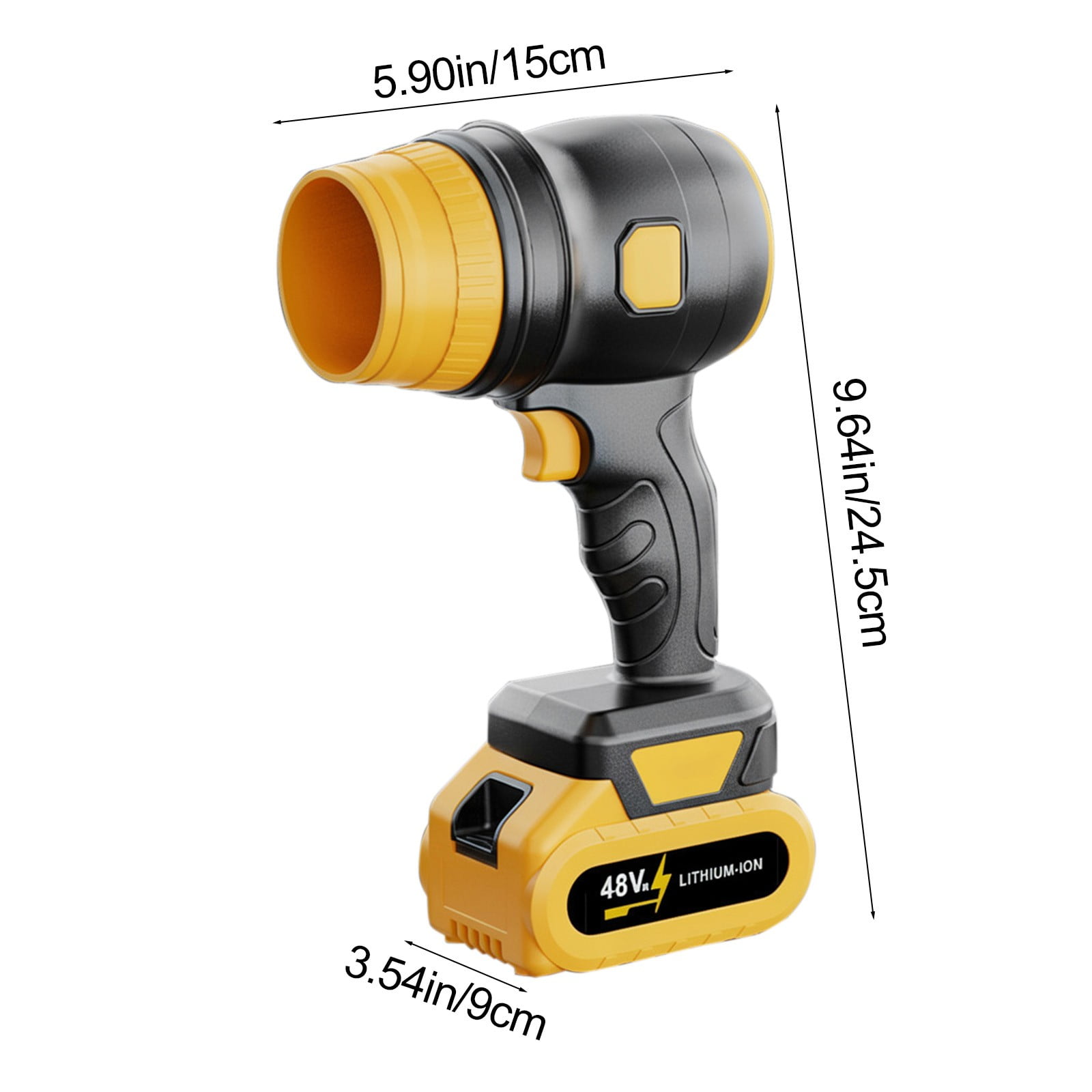 Wireless Lithium Powered Blower, High Power Airflow 20m/s for Dust, Snow, and Leaf Cleaning, 20-Minute Runtime Cordless Blower for Home, Garden, and Workshop Applications