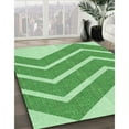 thumbnail image 3 of Ahgly Company Machine Washable Indoor Rectangle Transitional Jade Green Area Rugs, 7' x 10', 3 of 7