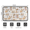 thumbnail image 5 of Cartoon Corgi Door Rugs,Washable Non Slip Door Mats Indoor,Decorative Door Mats,Entry Mat Indoor for Entrance,Bedroom,Kitchen,Bathroom,30"x17", 5 of 6