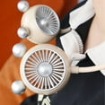 thumbnail image 4 of Fans That Blow Cold Air VibHome Neck Fans Sports Portable Necks Fans Foldable Hose USB Charging Long Battery Life Three-speed Adjustment Small Fans Outdoor Travel Car Portable Silent Fans, 4 of 8