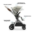 thumbnail image 4 of Mompush Ultimate2 Baby Stroller with Bassinet and Adjustable Seat, Khaki, 25LB, Unisex, 4 of 8