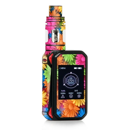 Skins Decals for Smok G-Priv 2 230w Vape / Colorful Wax Daisies