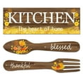thumbnail image 1 of Fork And Spoon Rustic Decor Home School Office Hanging Art Signs, 1 of 10