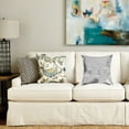 thumbnail image 2 of 18" x 18" x 5" Gray And Silver Cowhide  Pillow, 2 of 6