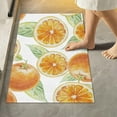 thumbnail image 2 of Dreamtimes Citrus Orange Fruit Anti-Slip Ultra Absorbent Durable Bath Rug with Rubber Backing,17.3"x13.4", 2 of 5