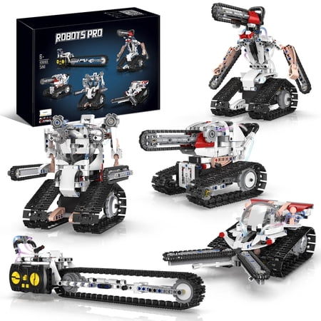Remocguys 5in1 Chainsaw Man Robot Building Set with Remote Control Compatible with Lego Robotics Stem Toys for Ages 8-13 Boys