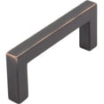 thumbnail image 2 of Contemporary Square Cabinet Pull, 160 Millimeters, Zinc Base Material, Satin Nickel by Stone Harbor Hardware, 2 of 15