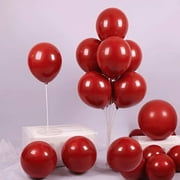 YXWLKJ Red Metallic Balloons 50 Pack - Dark Red Balloons - Pearl Red Latex Balloons 12 Inch for Wedding Engagement Bridal Shower Watermelon Party Birthday Chinese New Year Valentines Day Decorations