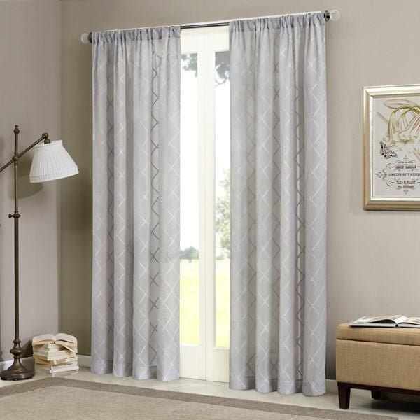 Home Trends Diamond Embroidered Window Panel