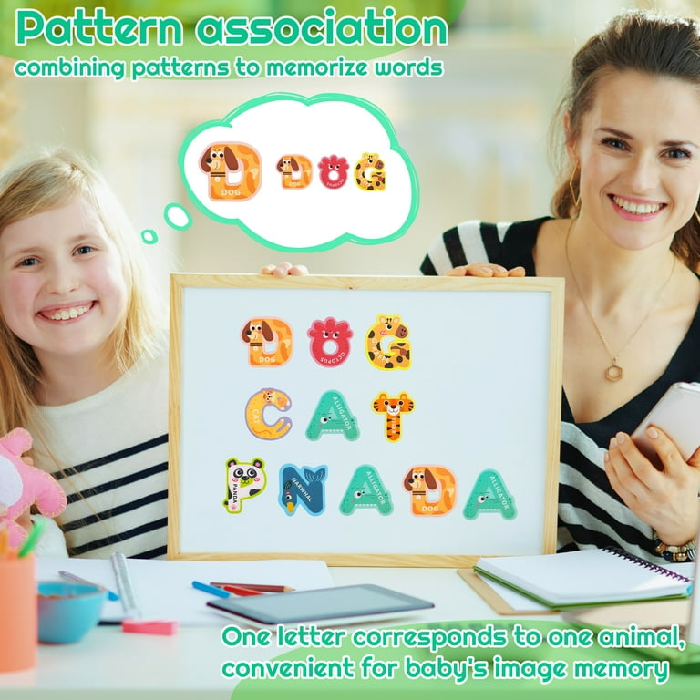 Magnetic Uppercase Letters And Numbers Educational Learning Tool For