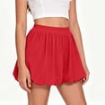 thumbnail image 2 of Jinhomg Kids Girls Elastic Waist Skort Cute Bubble Skirt Shorts with Pockets Solid Color Fashion Summer Sporty Skorts for Kids 4-15 Years, 2 of 7