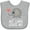 AC-Heather Grey, variant on Inktastic My Oma Loves Me Grandchild Boys or Girls Baby Bib