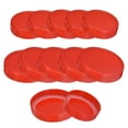 thumbnail image 1 of Unique Bargains Mason Jar Lids, 18 pack Plastic Storage Lids with Seals, 10 Regular Mouth 8 Wide Mouth (Red), 1 of 4