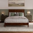 thumbnail image 4 of AFI Pasadena Queen Solid Wood Low Profile Platform Bed, Walnut, 4 of 13