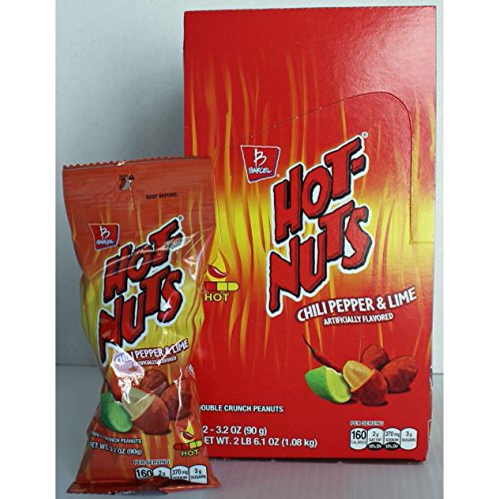 Hot Nuts Peanuts 3.17oz (Pack of 12)