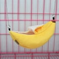 thumbnail image 2 of Paquete de hamaca colgante para hámster, diseño de plátano, jaula de algodón para animales pequeños, nido para dormir adecuado para cama de mascotas pequeñas, juguetes para hámster pequeño,, 2 of 7