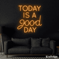 thumbnail image 4 of Craftnamesign Today Is A Good Day Neon Sign, Bar Neon Sign, Wedding Decor, 4 of 4
