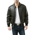 thumbnail image 4 of Landing Leathers Men Premium Air Force A-2 Goatskin Leather Flight Bomber Jacket (Regular and Big & Tall), 4 of 6