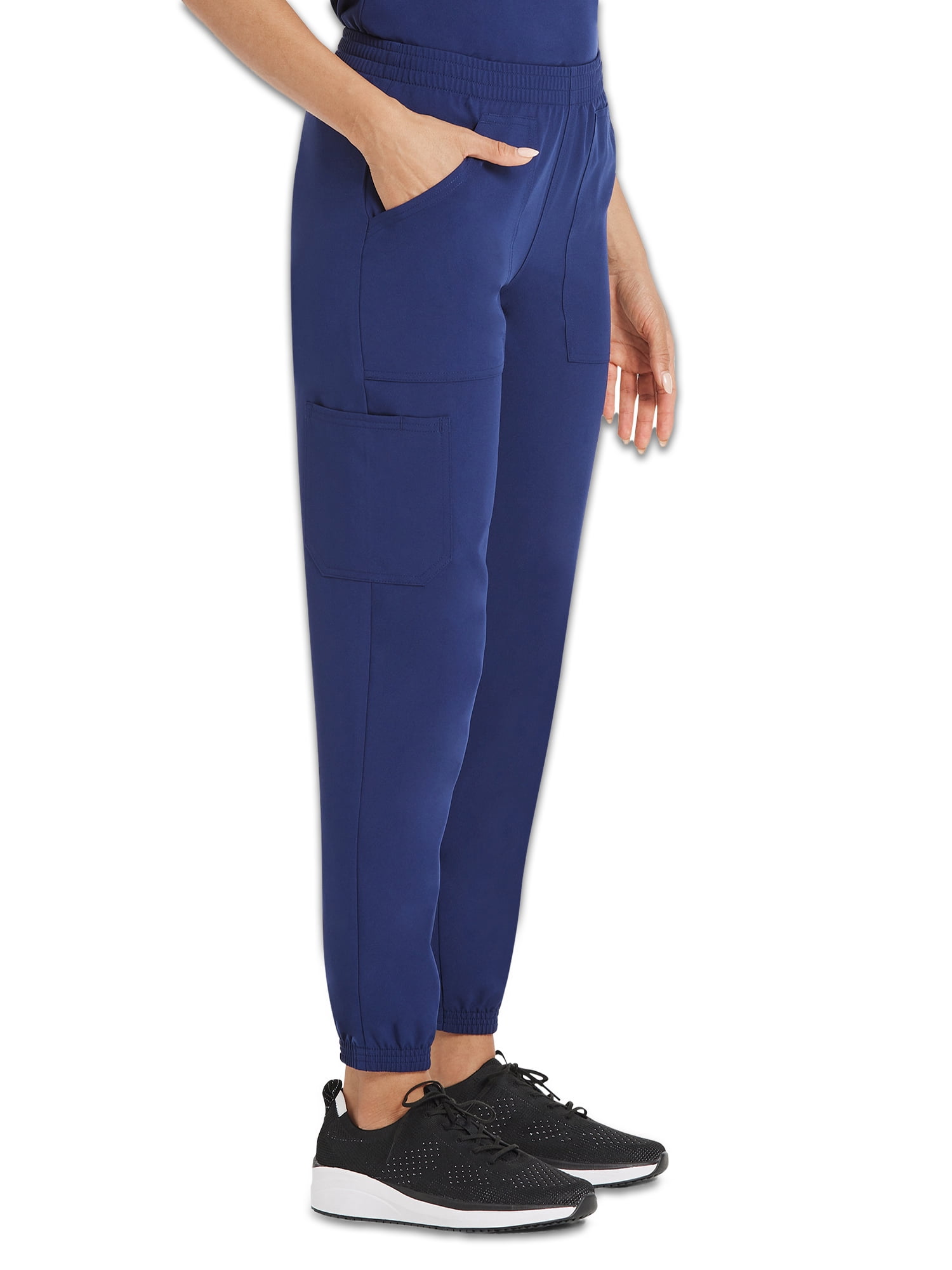 Scrubstar Women's Core Essentials Stretch Pull-On Jogger Cargo Scrub Pants, Sizes XS-3XL