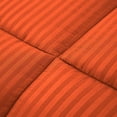 thumbnail image 6 of DNG Creations 1 Piece Damask Stripe Comforter 100% Egyptian Cotton 550 GSM Filling ( Twin/Twin XL Size ) All Season 800 Thread Count - Stripe Orange Colour, 6 of 6