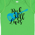 thumbnail image 4 of Inktastic Rock and Roll Lives with Blue Guitar Boys or Girls Baby Bodysuit, 4 of 5