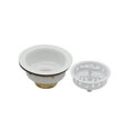 thumbnail image 3 of Westbrass COMBO PACK 3-1/2" Kitchen Sink and Waste Disposal Flange Strainers, Powder Coat White, 3 of 12