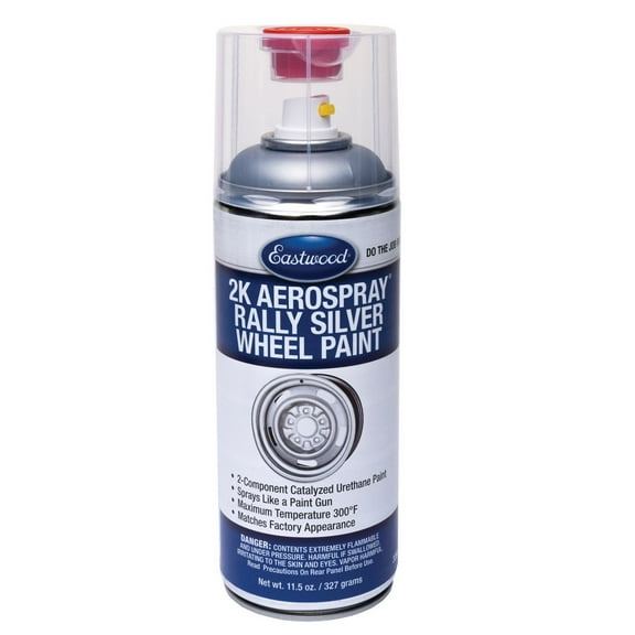 Eastwood 2K AeroSpray Rally Wheel Silver Spray Paint