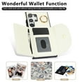 thumbnail image 7 of for Samsung Galaxy S25 Ultra Wallet Case with Card Holder Women Men, Flip PU Leather Kickstand Shockproof Protective Phone Cover Magnetic Clasp 360 Rotation Ring Stand for Samsung S25 Ultra, White, 7 of 7