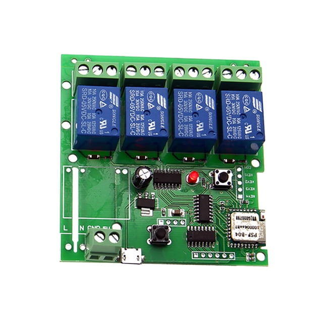 Sonoff Interruptor inalámbrico de control remoto inteligente Módulo universal 4ch DC 5V Wi Carevas Módulo de conmutación