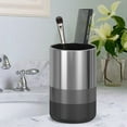 thumbnail image 2 of nu steel Triune 3-Tone Stainless Steel Tumbler Cup for Bathroom Vanity Countertop, 2 of 4