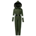 thumbnail image 6 of Noarlalf Ski Suits Woman Winter Outdoor Sports Jumpsuit with Removable Collar Outdoor Sports Zipper Ski Suit Army Green XL, 6 of 7