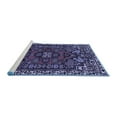 thumbnail image 2 of Ahgly Company Machine Washable Indoor Rectangle Persian Blue Traditional Area Rugs, 7' x 10', 2 of 4