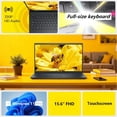 thumbnail image 4 of Dell Inspiron 15.6" Touchscreen Laptop, AMD Ryzen 7 7730U, 16GB RAM, 512GB SSD, Windows 11 Pro, Carbon Black, 4 of 8