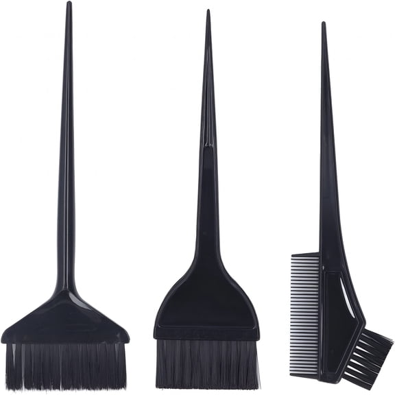 RAGUPEL 3Pcs Hair Dye Color Brushes,Professional Salon Hair Coloring Brush Soft Bristles Hair Coloring Comb Brush Hair Dye Applicator Brush for Salon Home Use