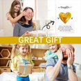 thumbnail image 5 of Regalos del DíA del Padre de la Hija Tarjeta de Regalo con Forma de CorazóN de Cristal Amarillo, Regalo de Recuerdo Conmemorativo para la Madre, 5 of 5