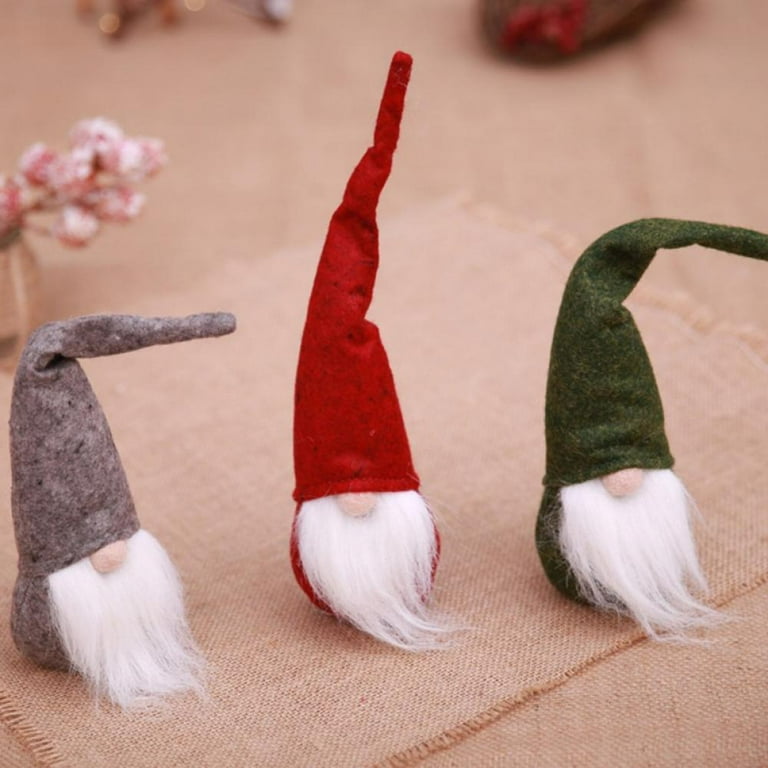  XAMSHOR Handmade Christmas Gnome Tomte with Light, Plush Elf  Scandinavian Santa with Bendable Nordic Hat for Home Table Decorations Gift  Set of 4 : Everything Else