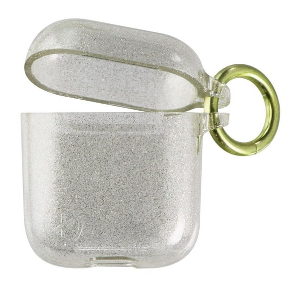 Speck Presidio Clear   Glitter Case for AirPods (Gen 1/2) - Clear/Gold Glitter