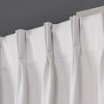 thumbnail image 5 of Exclusive Home Sateen Twill Woven Room Darkening Blackout Pinch Pleat/Hidden Tab Top Curtain Panel Pair, 96" Length, Vanilla, 5 of 6