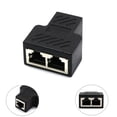 thumbnail image 3 of Adaptador Divisor Hugo Adaptador divisor 1 a 2 puertos Conector LAN 8P8C, 3 of 10