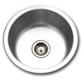 thumbnail image 3 of Houzer Hospitality 18 in Stainless Steel Topmount Single Round Bowl Bar Sink with Strainer - SCF-1830-1, 3 of 8
