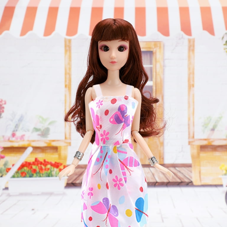 Lotpreco 60 Pieces Doll Clothes and Accessories for 11.8 Inch Girl Doll Include 30 Sets Handmade Fashion Dresses Wedding Dresses Party Gown Outfit and