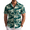 Dark Green-tropical Broadleaf, variant on Mens Hawaiian Shirts Short Sleeve Button Down Aloha Shirts Summer Vacation Beach Shirts