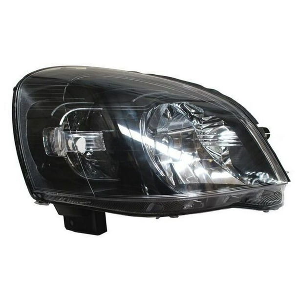FARO color negro - Compatible con Chevrolet Chevy 2009 - 2012 Pasajero GEN Generica .