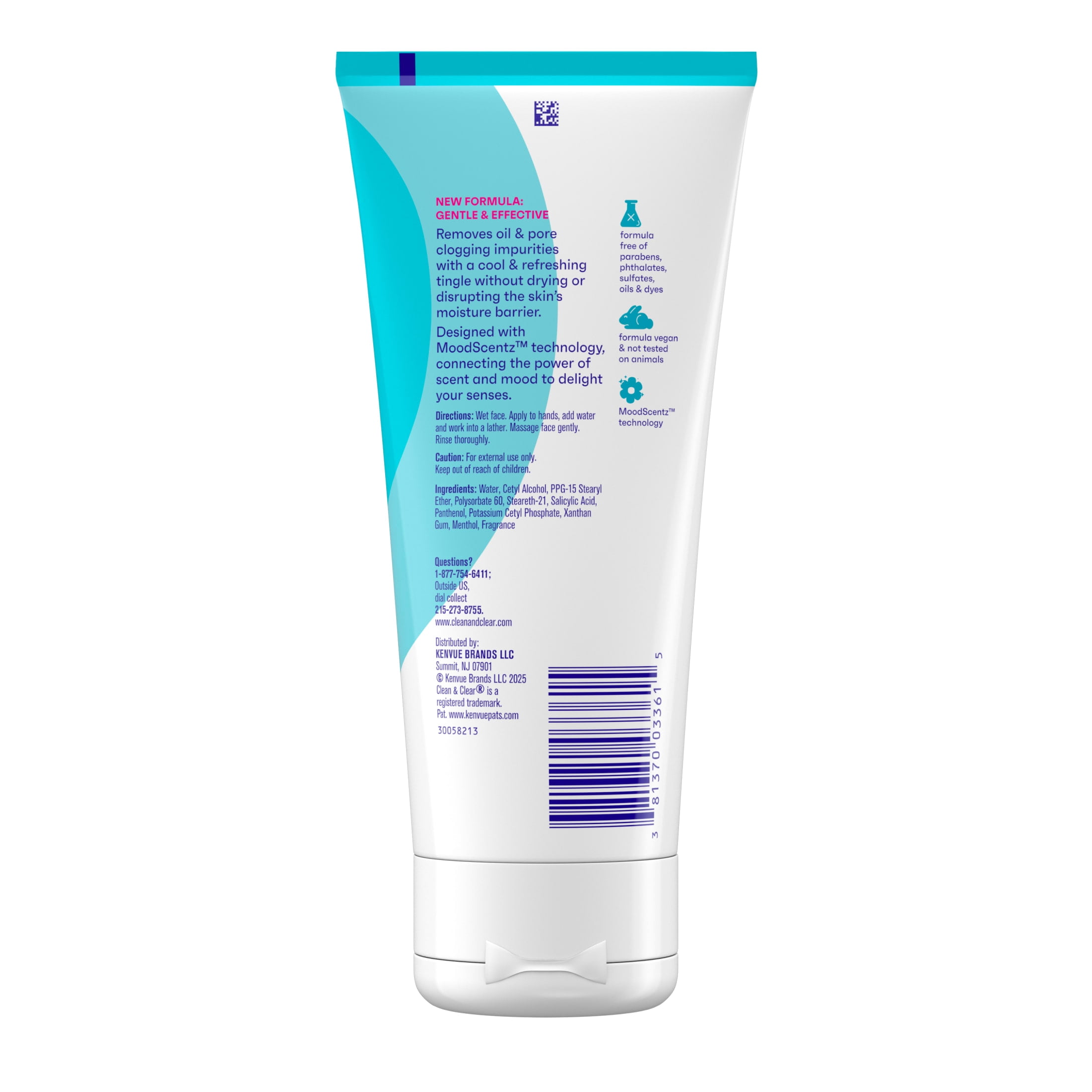 Clean & Clear Deep Action Cream Face Wash, 6.5 fl. oz