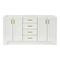 Ariel Taylor 66 Inch Double Sink Base Cabinet In White