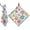 Cartoon Lovely Monsters, variant on Haosy 2 Pack Magnetic Golf Towel Absorbent Microfiber Waffle Pattern Carabiner Clip Golf Towel 18" x 18", Red Blue Orange Marble